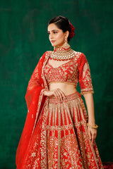 Red Lehenga Choli Set