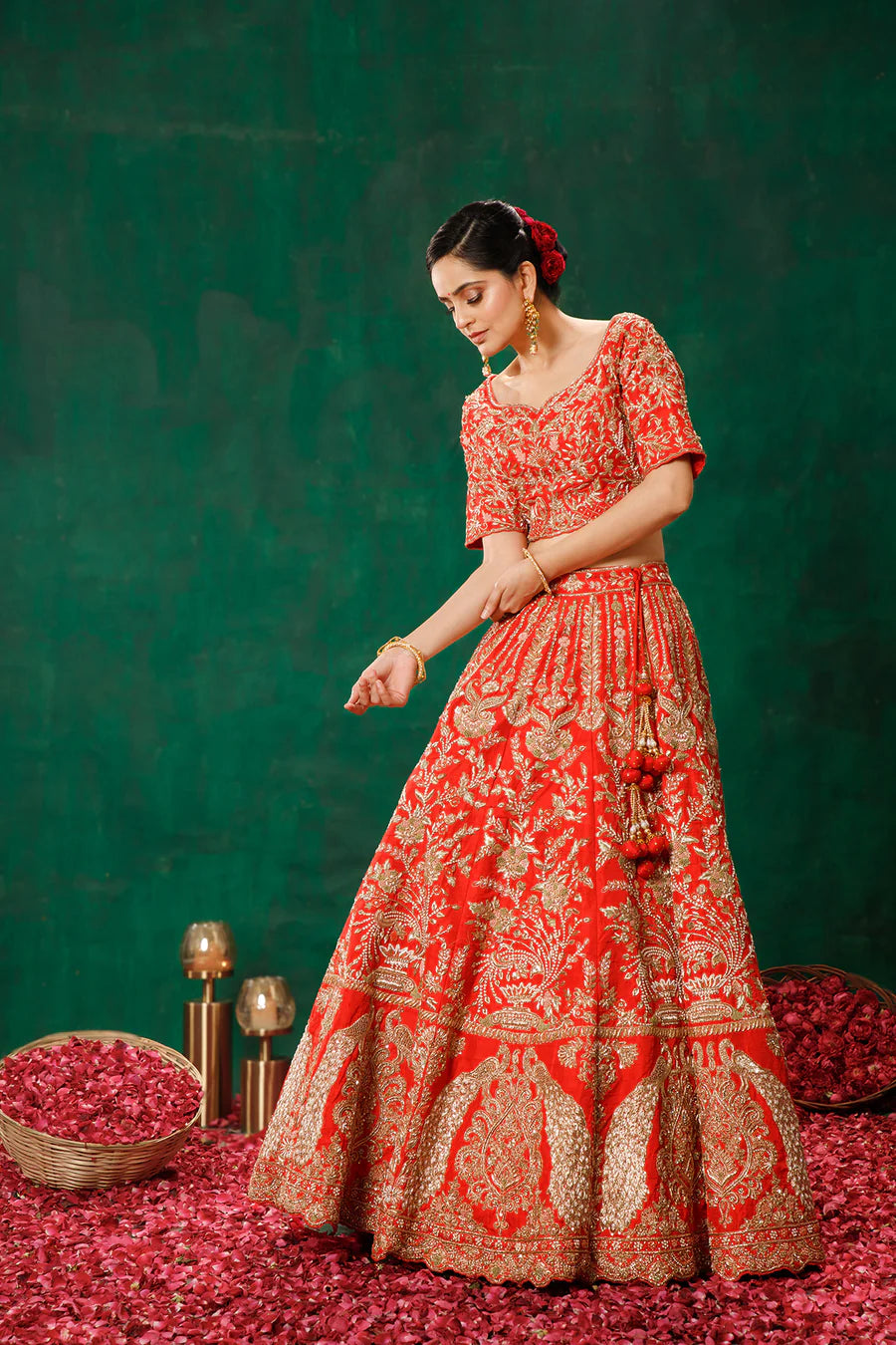 Red Lehenga Choli Set