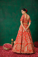 Red Lehenga Choli Set