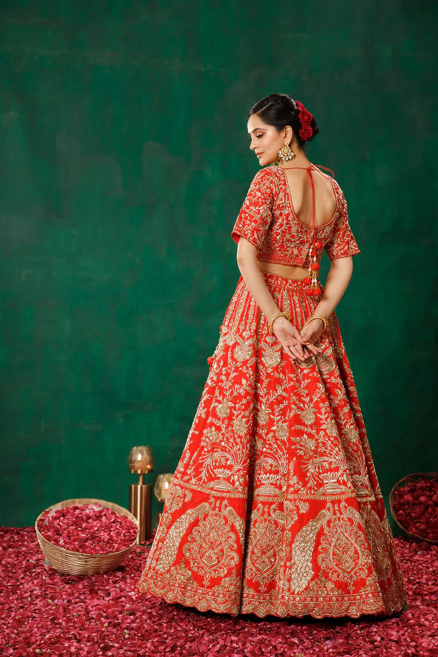 Red Lehenga Choli Set