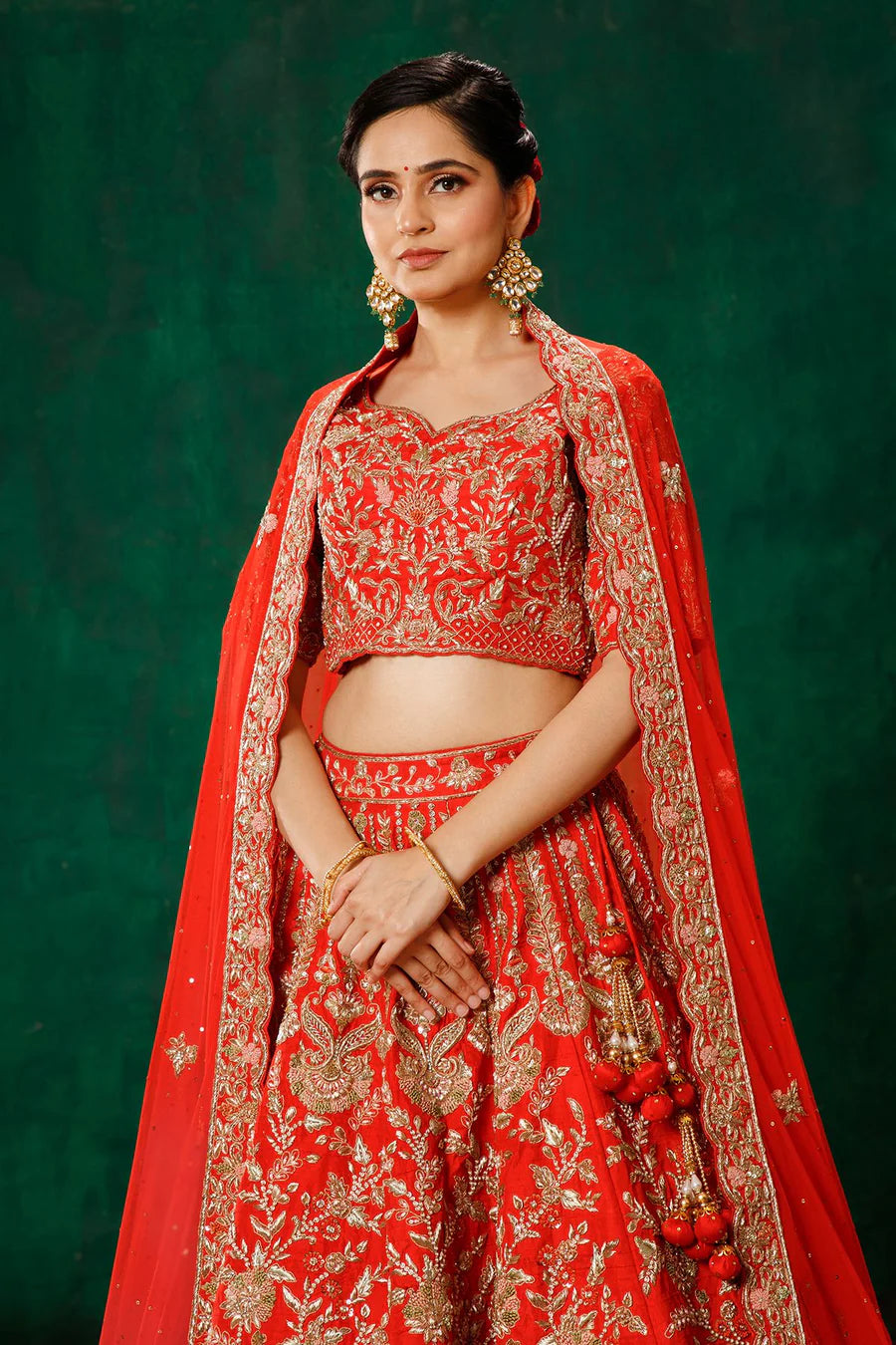 Red Lehenga Choli Set