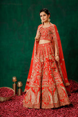 Red Lehenga Choli Set