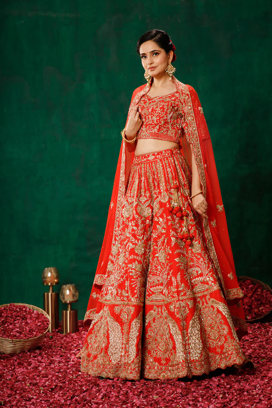Red Lehenga Choli Set