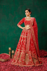 Royal Red Lehenga Choli Set