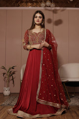 Red Anarkali Suit