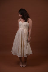 White Petal Corset Dress