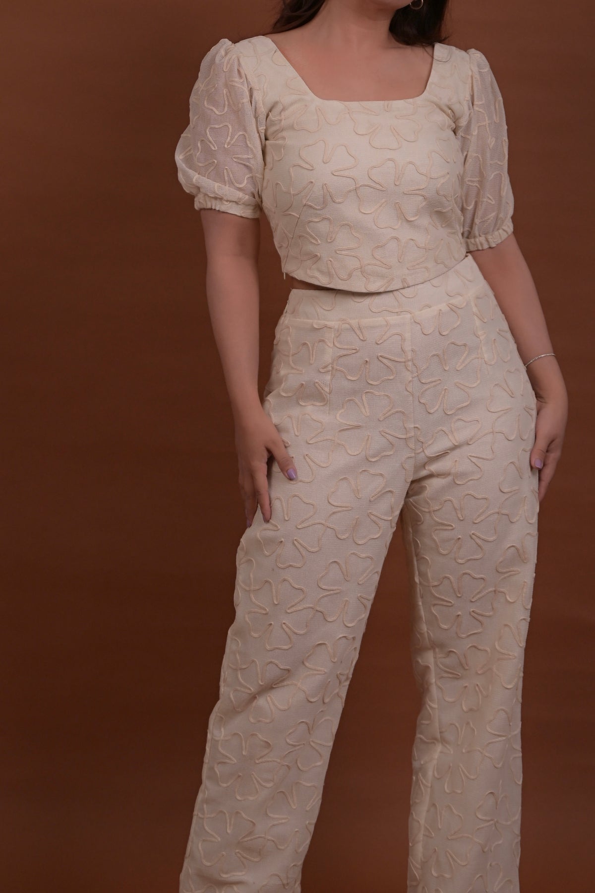 White Petal Pants