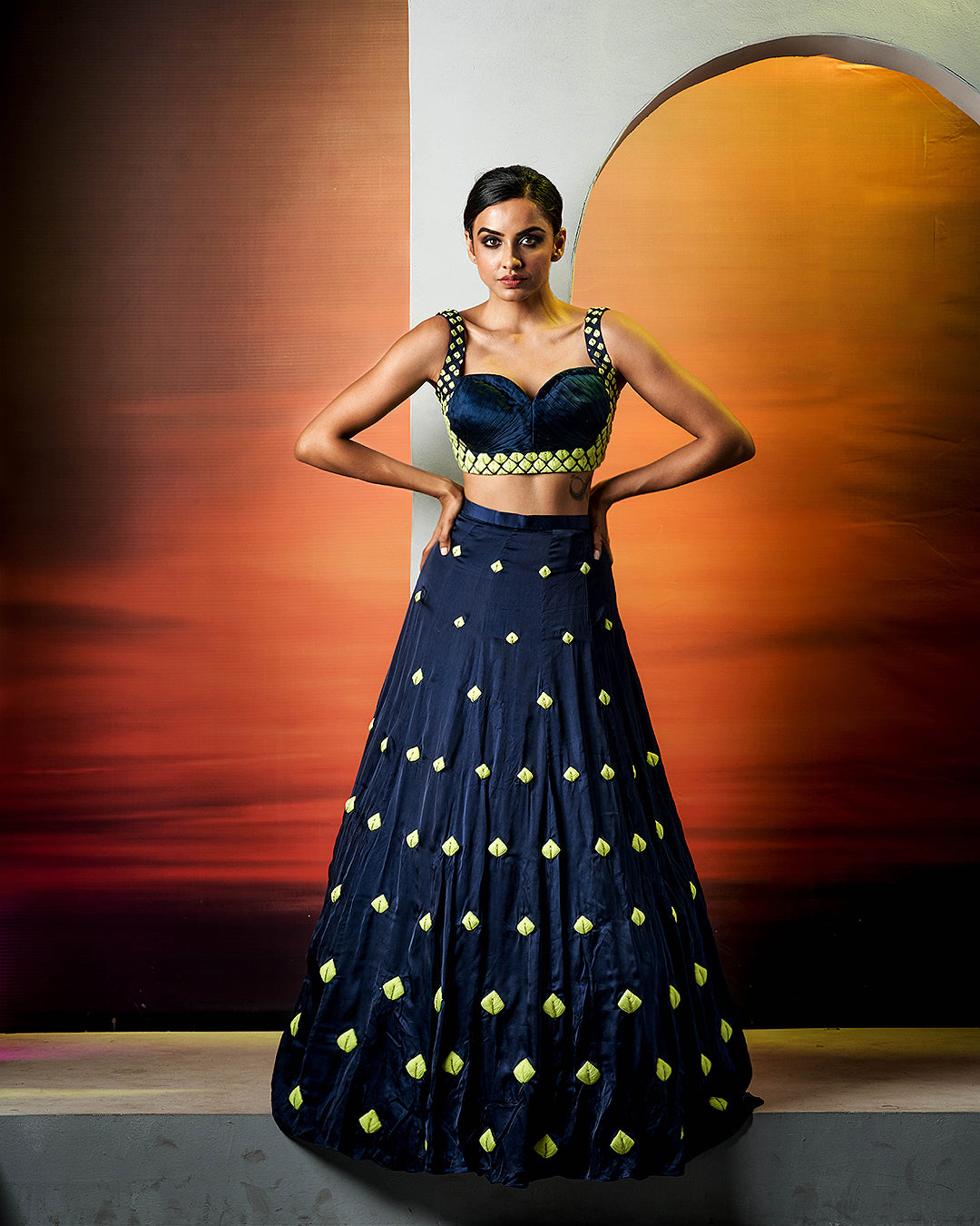 Kyra – Bamberg Silk Lehenga Set