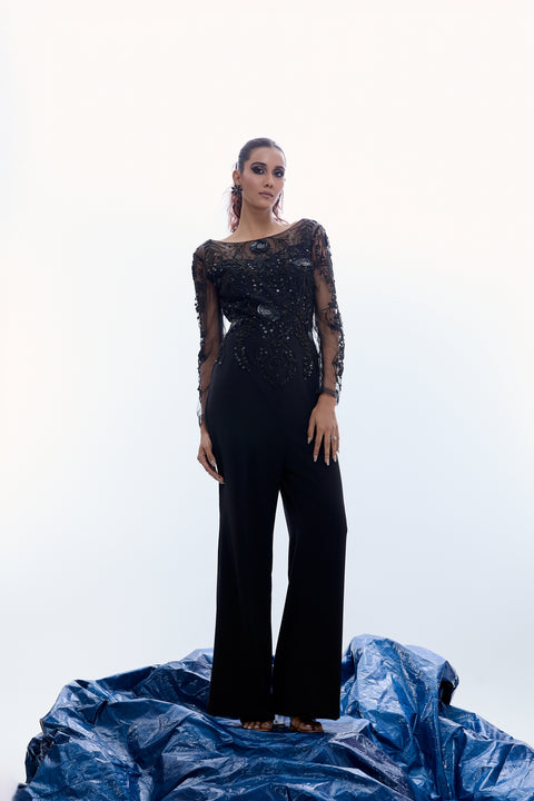 Embellished Gothic Jumpsuit