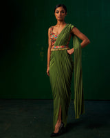 Misakee Drape Saree With Georgette Blouse