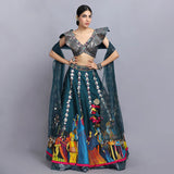 Kashmeera Shah In Modern Baraat Handpainted Lehenga Set