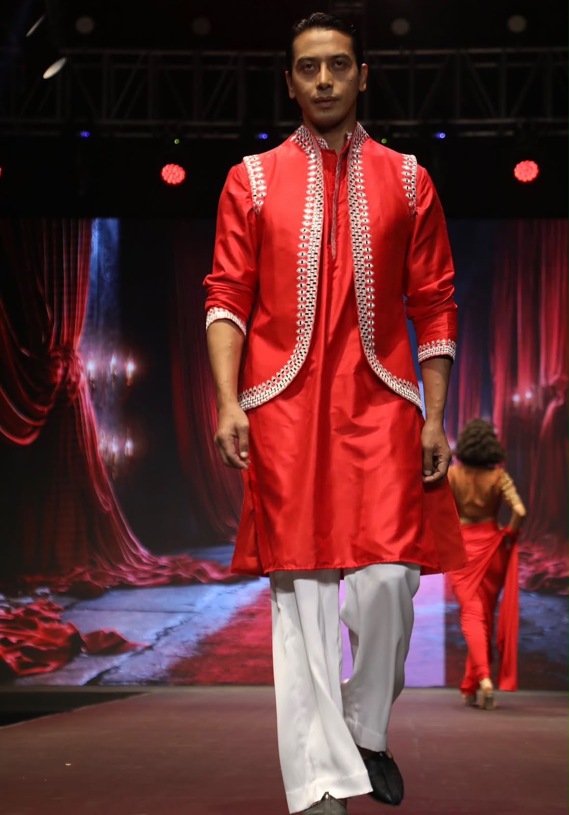 Crimson Royale Kurta Set
