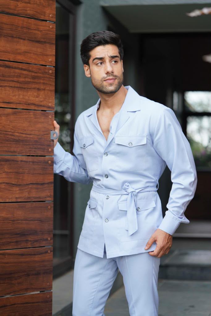 Azure Regent Blazer Set