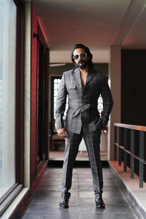 The Monarch Check Blazer Set