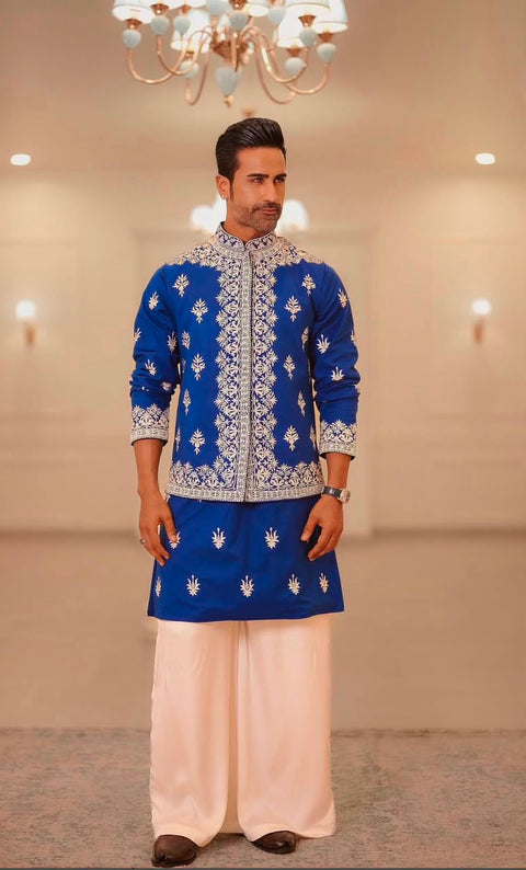 Cobalt Royale Embroidered Set