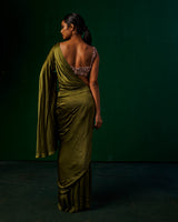 Pia Sequin Blouse With Bamberg Silk Saree