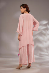 Crepe Thread, Cutdana & Mirror Embroidered Kurta Set