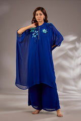 Georgette Sequins Hand Embroidered Kaftan Set