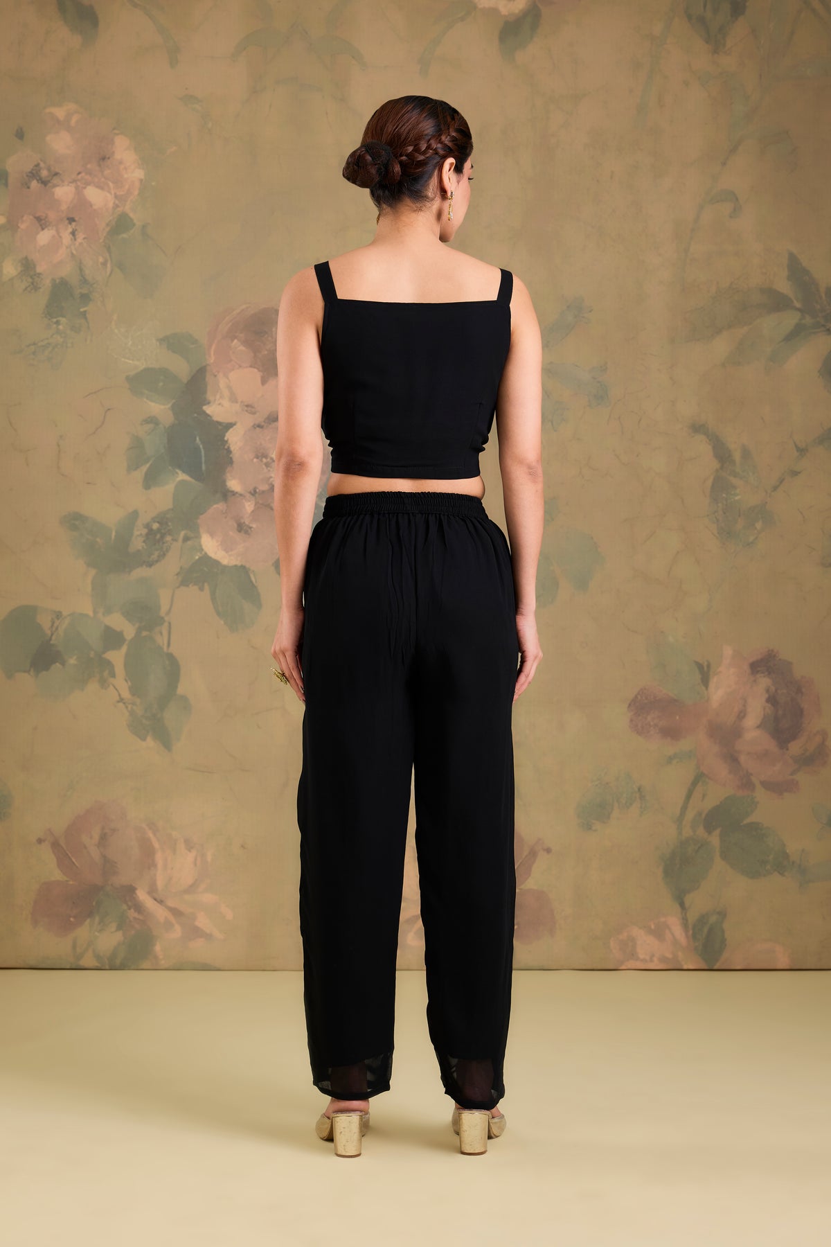 Georgette Handworked Indo-Western Co-Ord Set