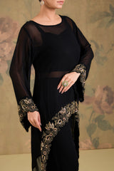 Georgette Handworked Indo-Western Co-Ord Set