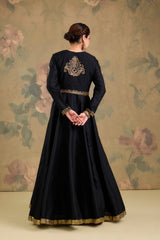 Silk Anarkali Set with Handworked Short Jacket