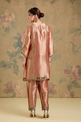 Tissue Handworked Kurta Set with Salwar