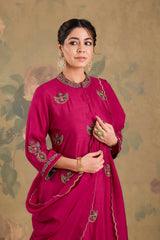 Silk Handworked Kurta Set