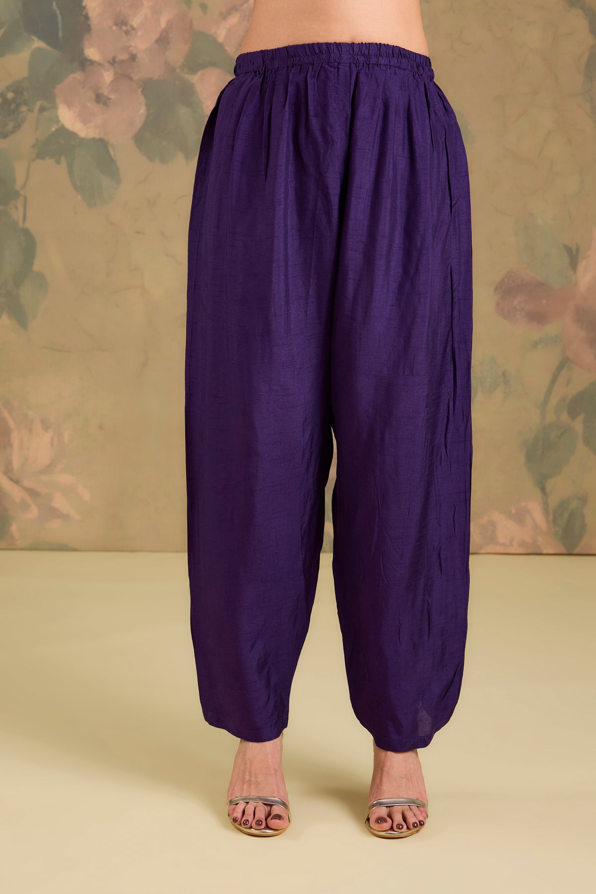 Silk Handworked Flared Kurta Set
