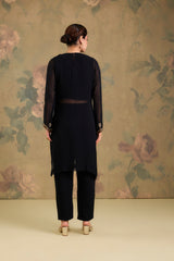 Georgette Co-Ord Set with Stone Work