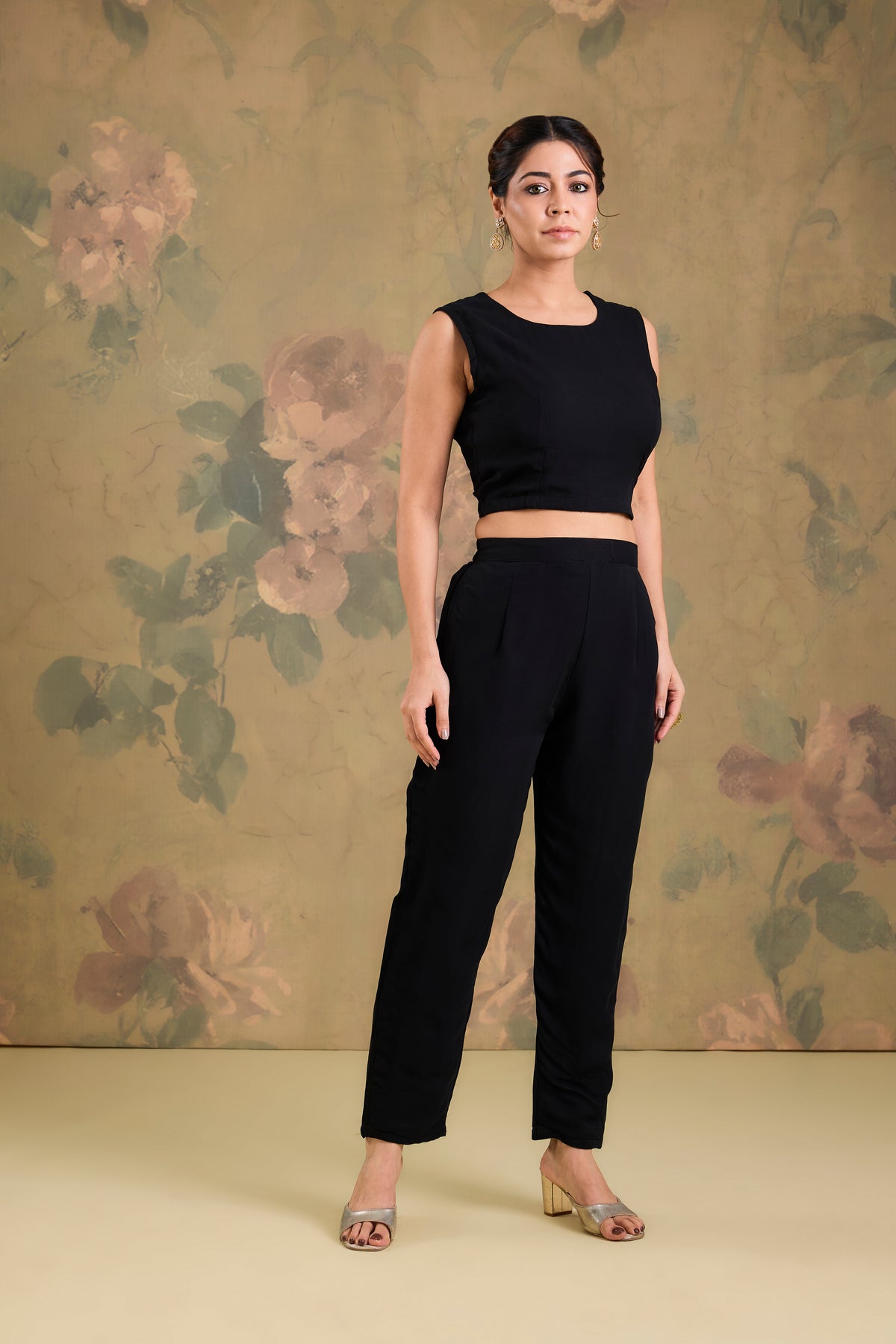 Georgette Co-Ord Set with Stone Work