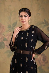 Georgette Co-Ord Set with Stone Work