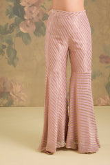 Silk Kurta with Banarasi Gharara & Handwork