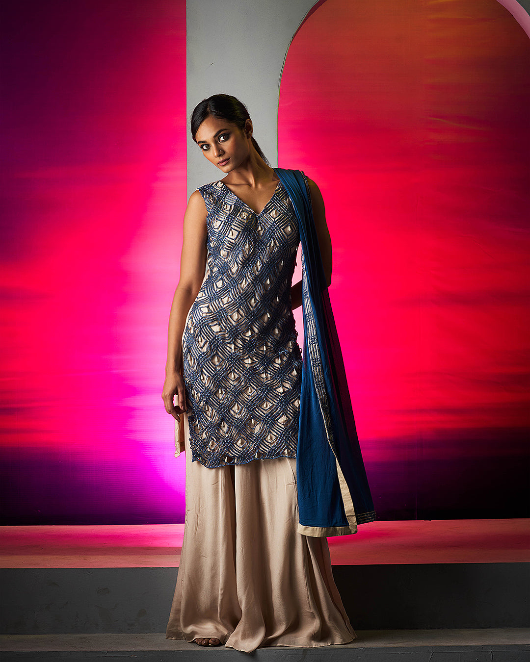 Samira Kurta Set With Pants & Dupatta