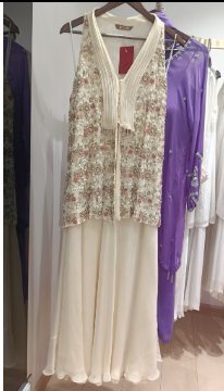 Cream Jacket & Skirt
