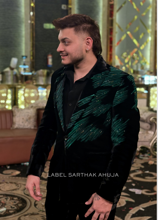 EMERALD HAND PAINTED SUIT