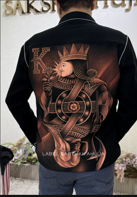 KING HAND PAINTED ZIPPER SHIRT
