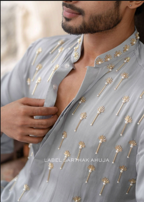 PEARL AND BEADS KURTA
