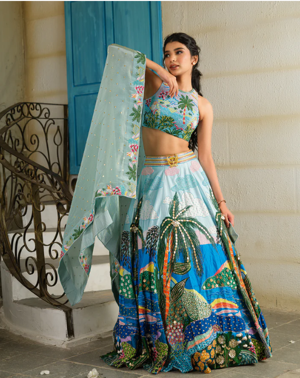 Ocean Breeze Lehenga Set