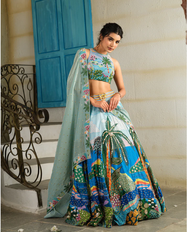 Ocean Breeze Lehenga Set
