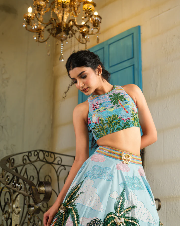 Ocean Breeze Lehenga Set