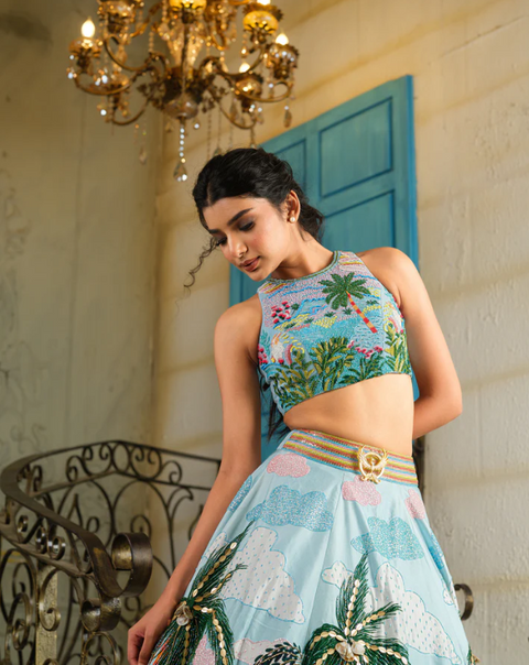 Ocean Breeze Lehenga Set
