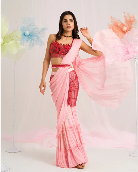 Elegant Drape Sharara Set