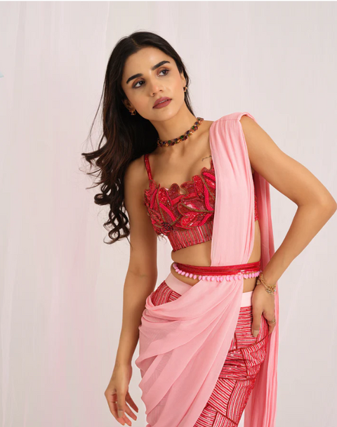 Elegant Drape Sharara Set