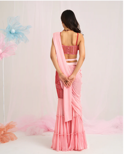 Elegant Drape Sharara Set