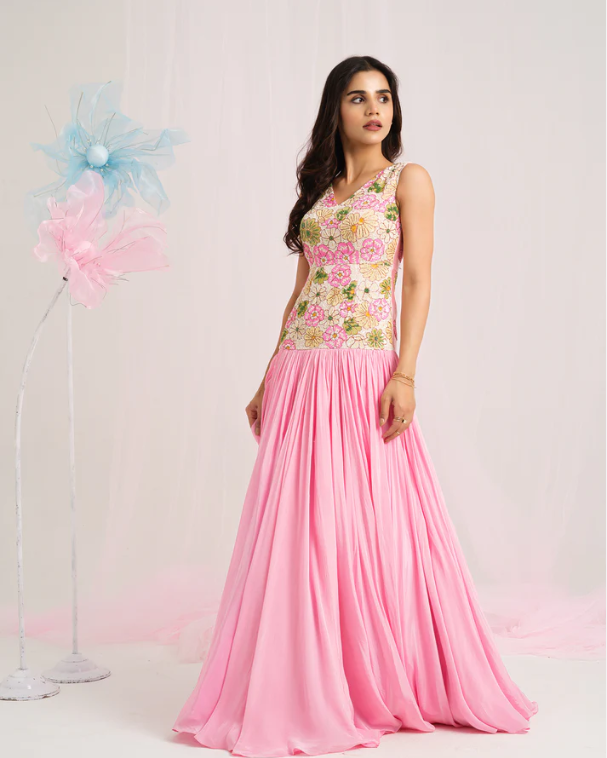 Floral Elegance Gown