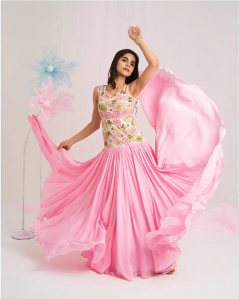 Floral Elegance Gown
