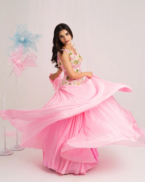 Floral Elegance Gown