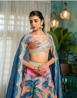 The Sky Is Pink Lehenga Set