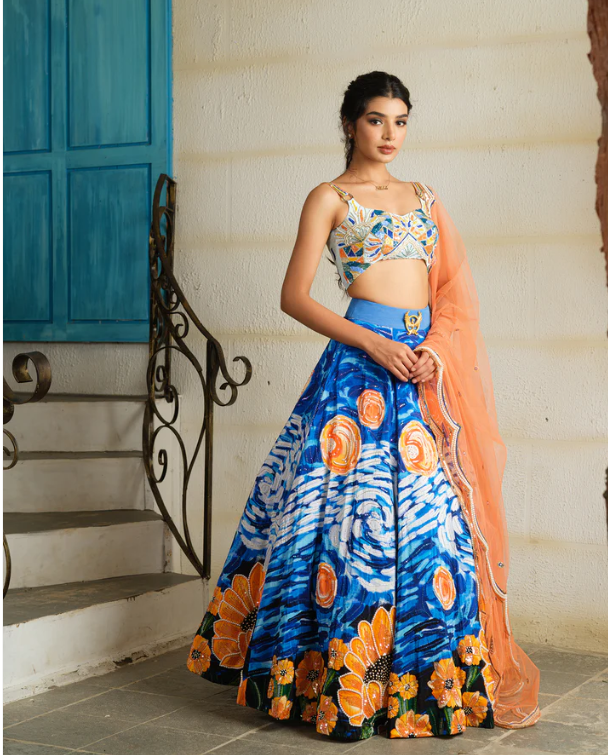 The Starry Night Lehenga Set