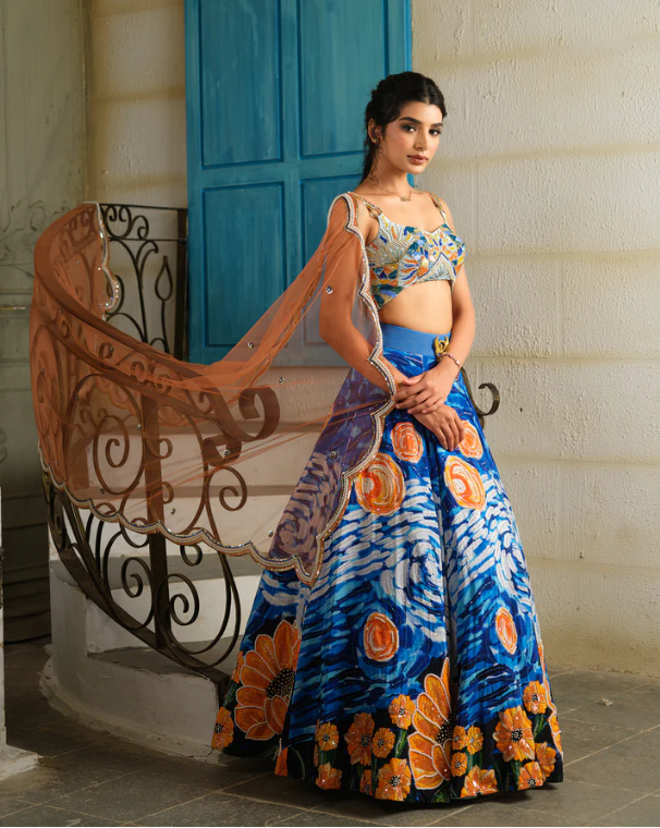 The Starry Night Lehenga Set